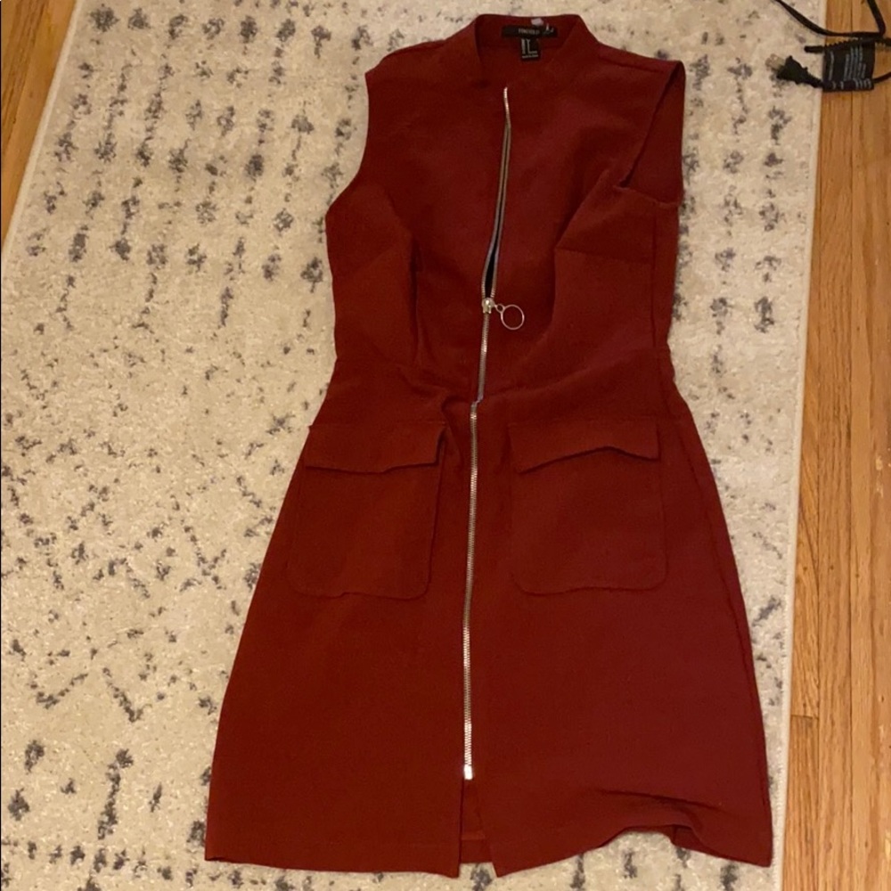 Forever 21 zip up dress small